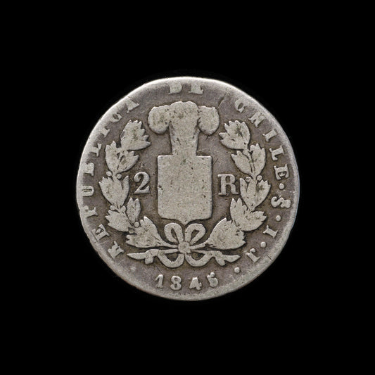 Chile 2 Reales 1845