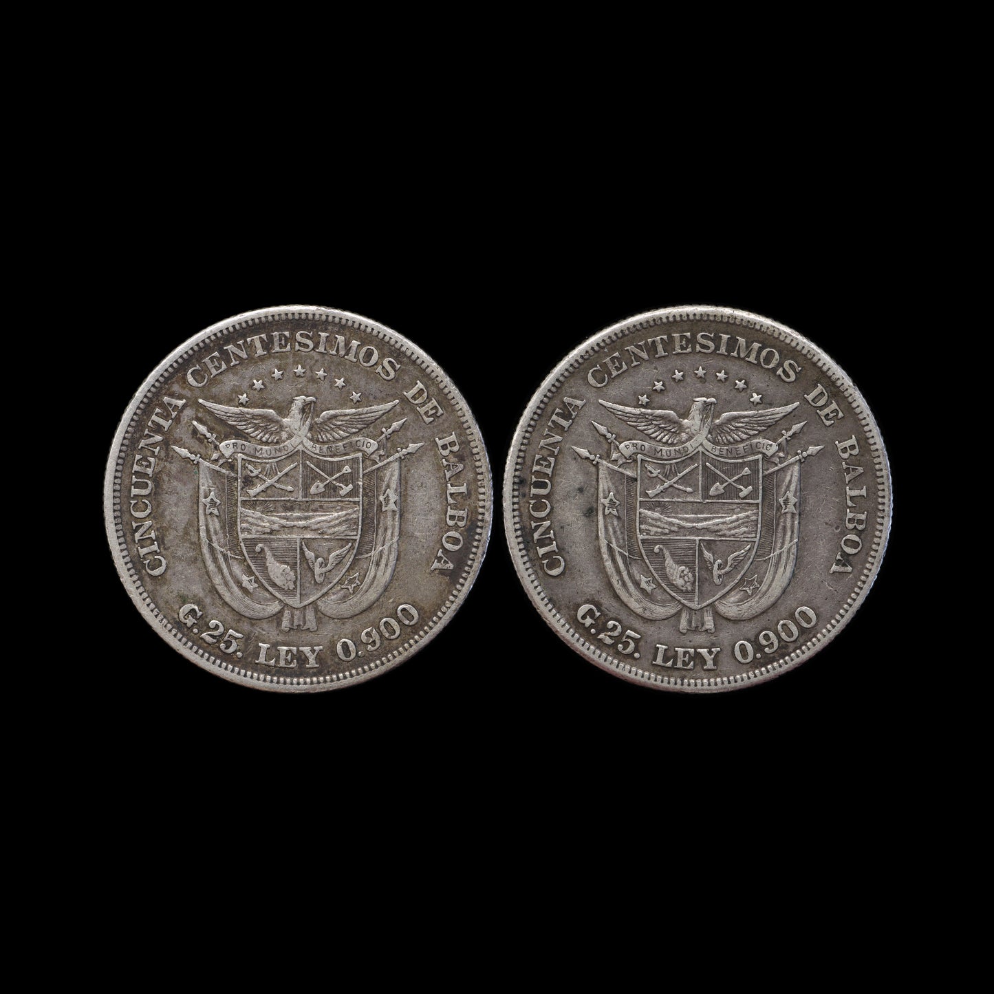 Panama 50 Centesimos 1904 & 1905