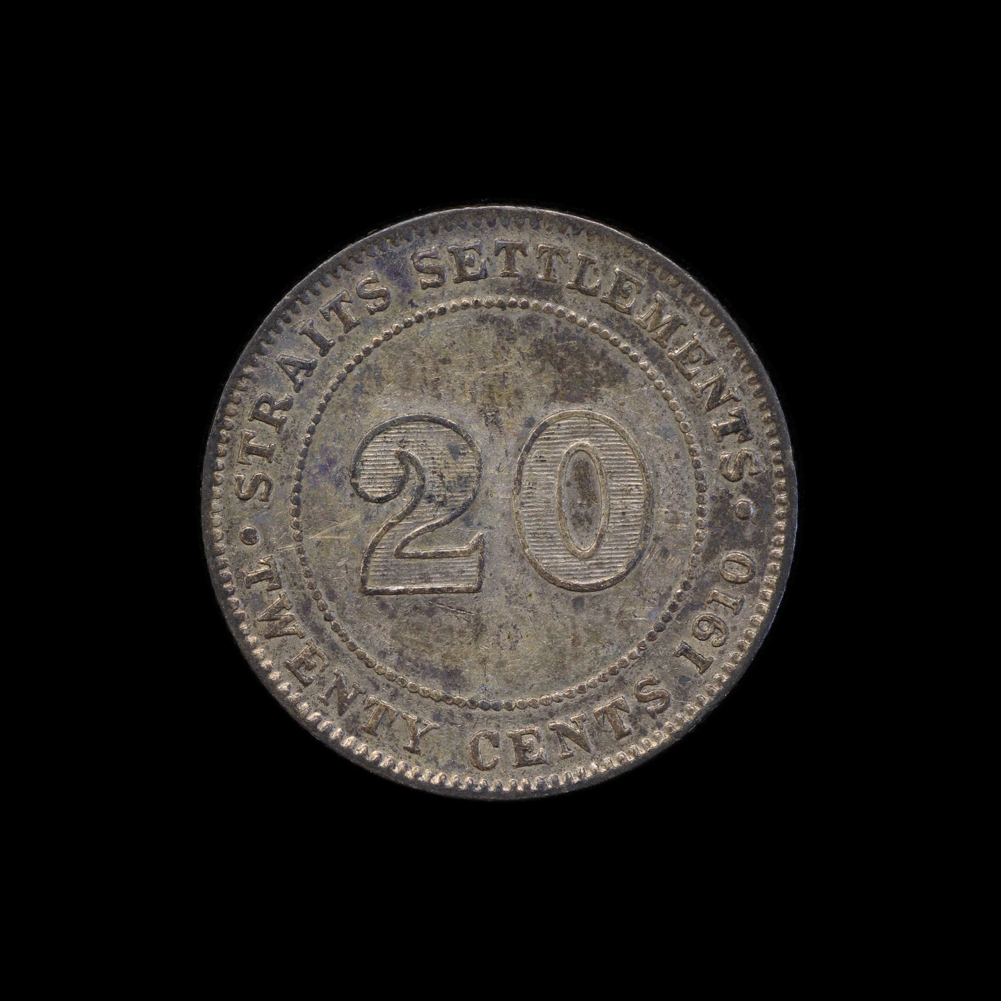 Straits Settlements 20 Cents 1910