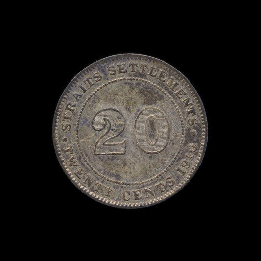Straits Settlements 20 Cents 1910