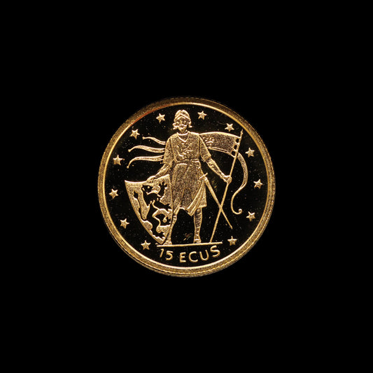 Gibraltar 15 Ecus 1995 Pure Gold