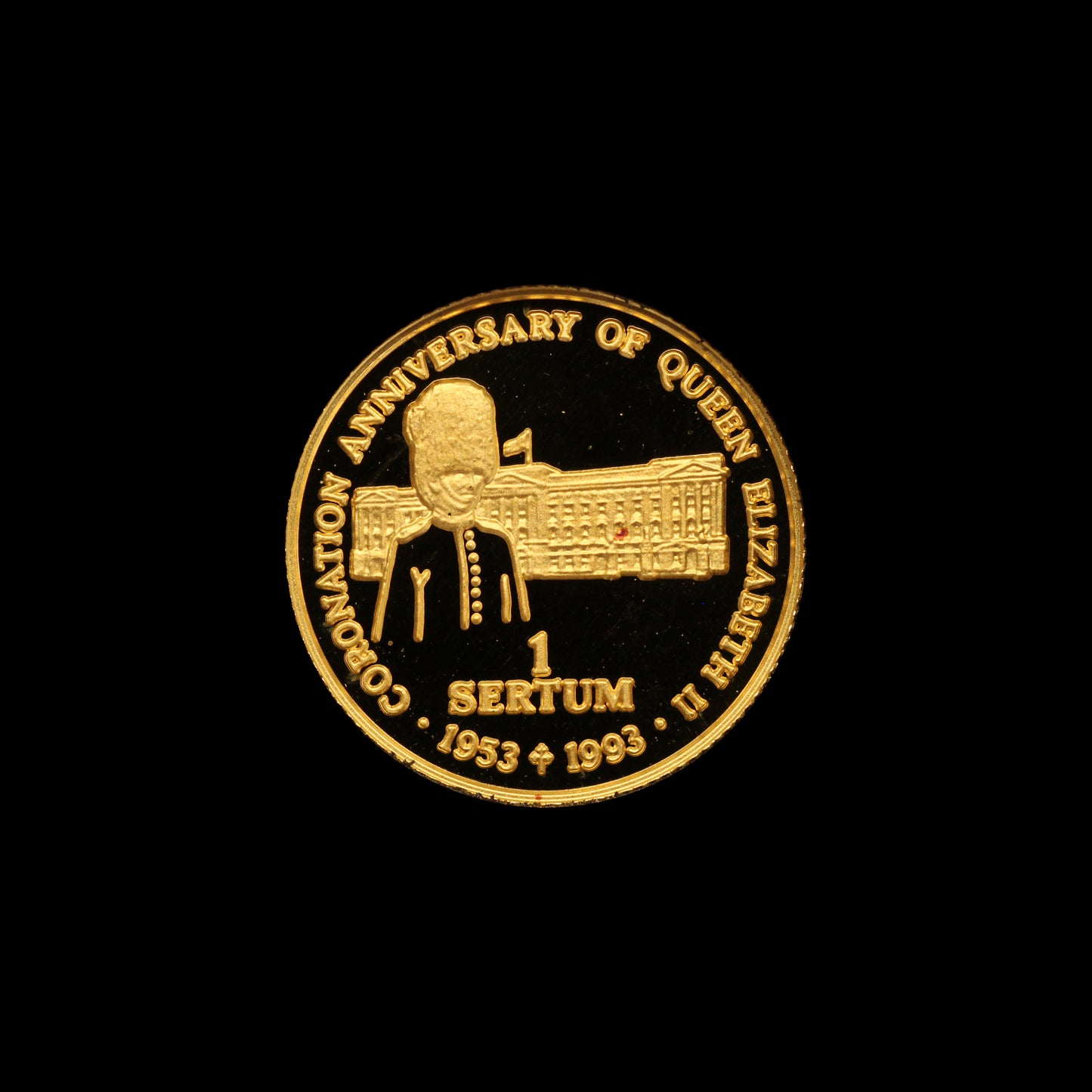 Bhutan 1995 One Sertum Pure Gold