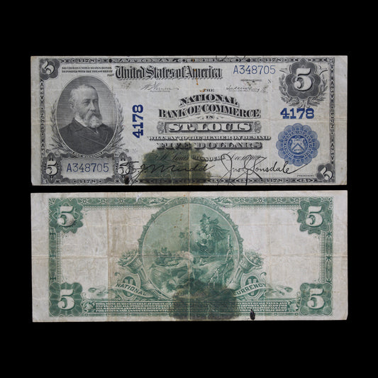 USA $5 National Currency Series 1902