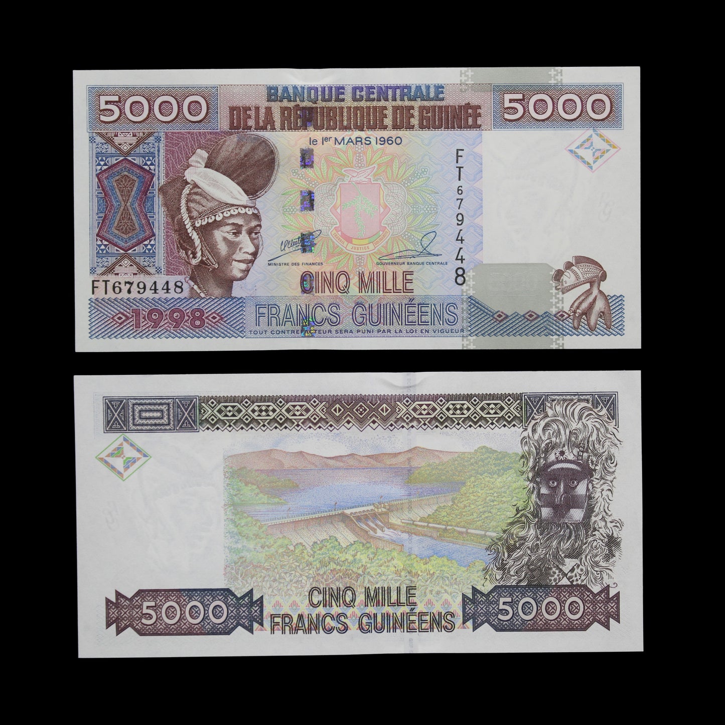 Guinea 5000 Francs 1998