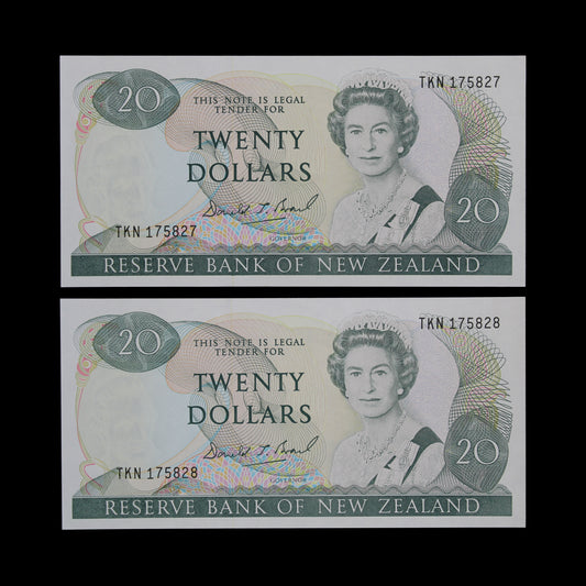 Brash $20 Consecutive Pair. AU