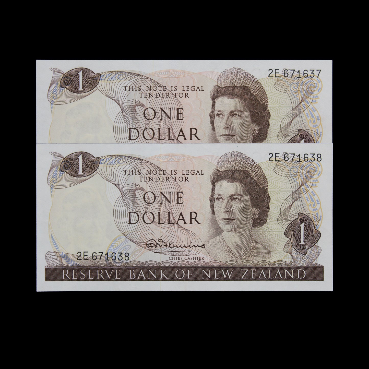 Fleming $1 Consecutive Pair