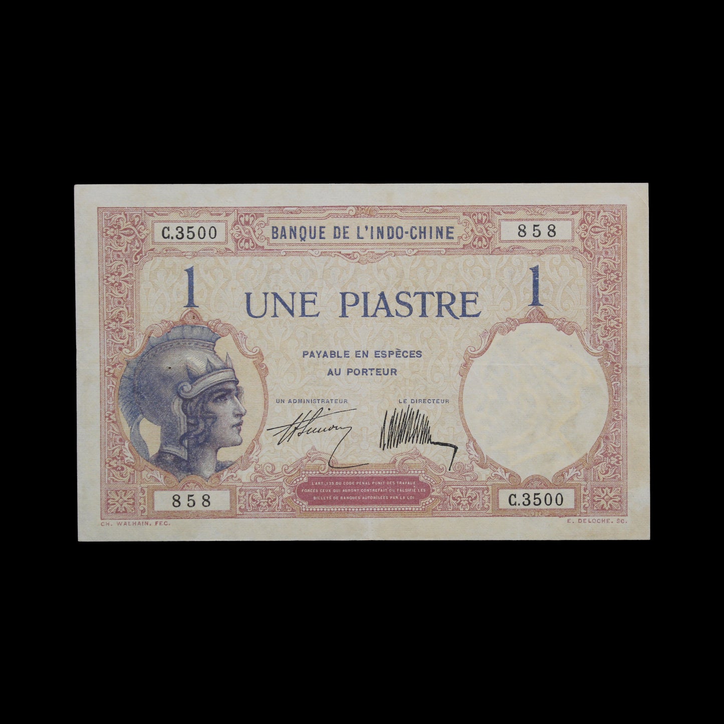 Indo-China 1 Piastre 1927