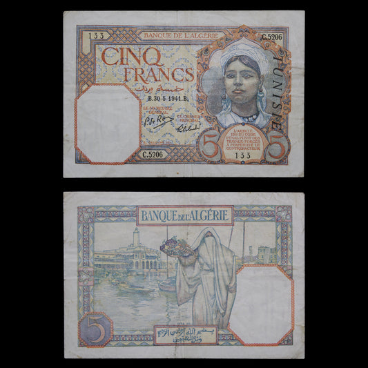 Tunisia 5 Francs 1941