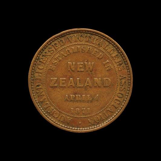Auckland Licensed Victuallers Penny 1871