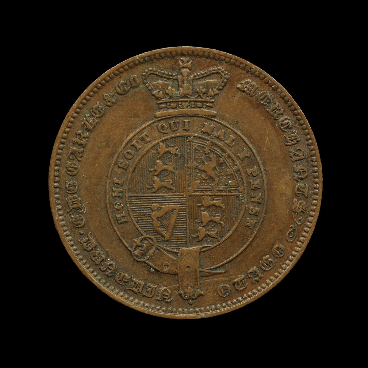 De Carle Penny 1862. gVF