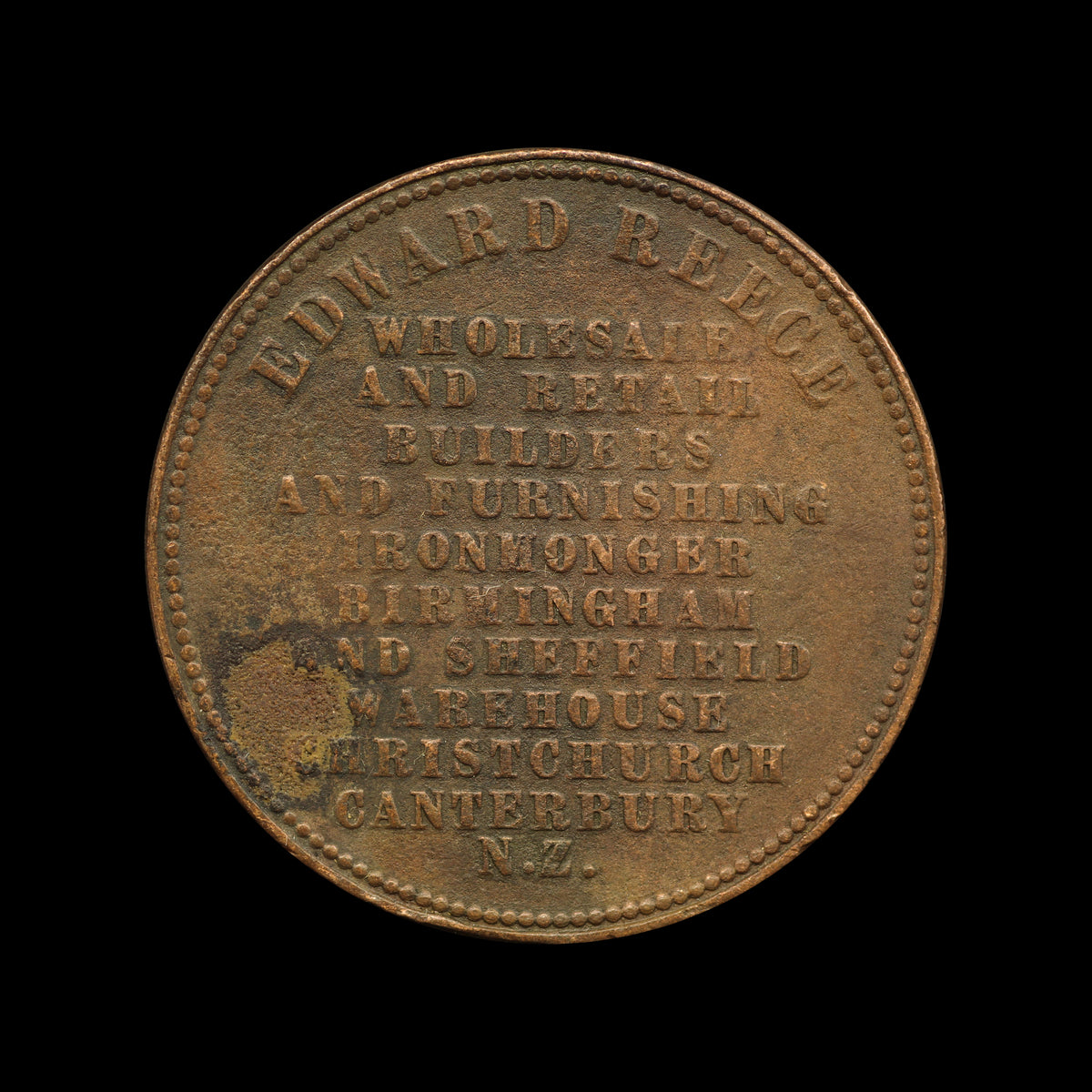 Reece Penny Rare Type. aF