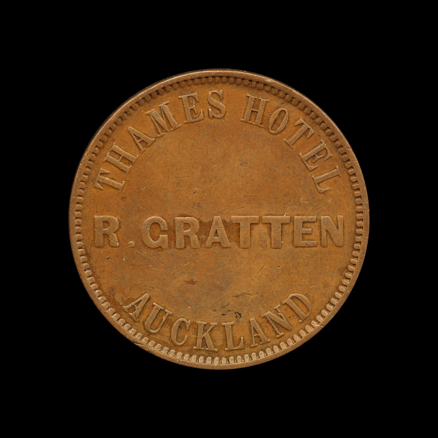 Gratten Penny Token 1872