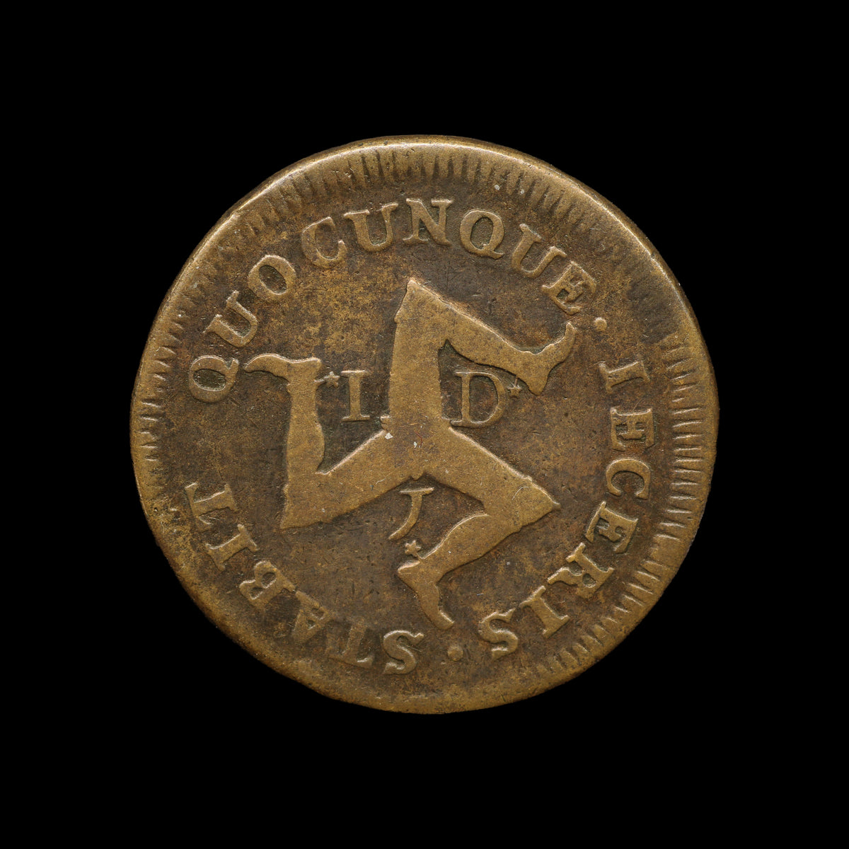 Isle of Man 1 Penny 1733