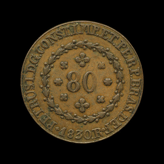 Brazil 80 Reis 1830