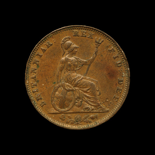 George IV Farthing  1826. EF.