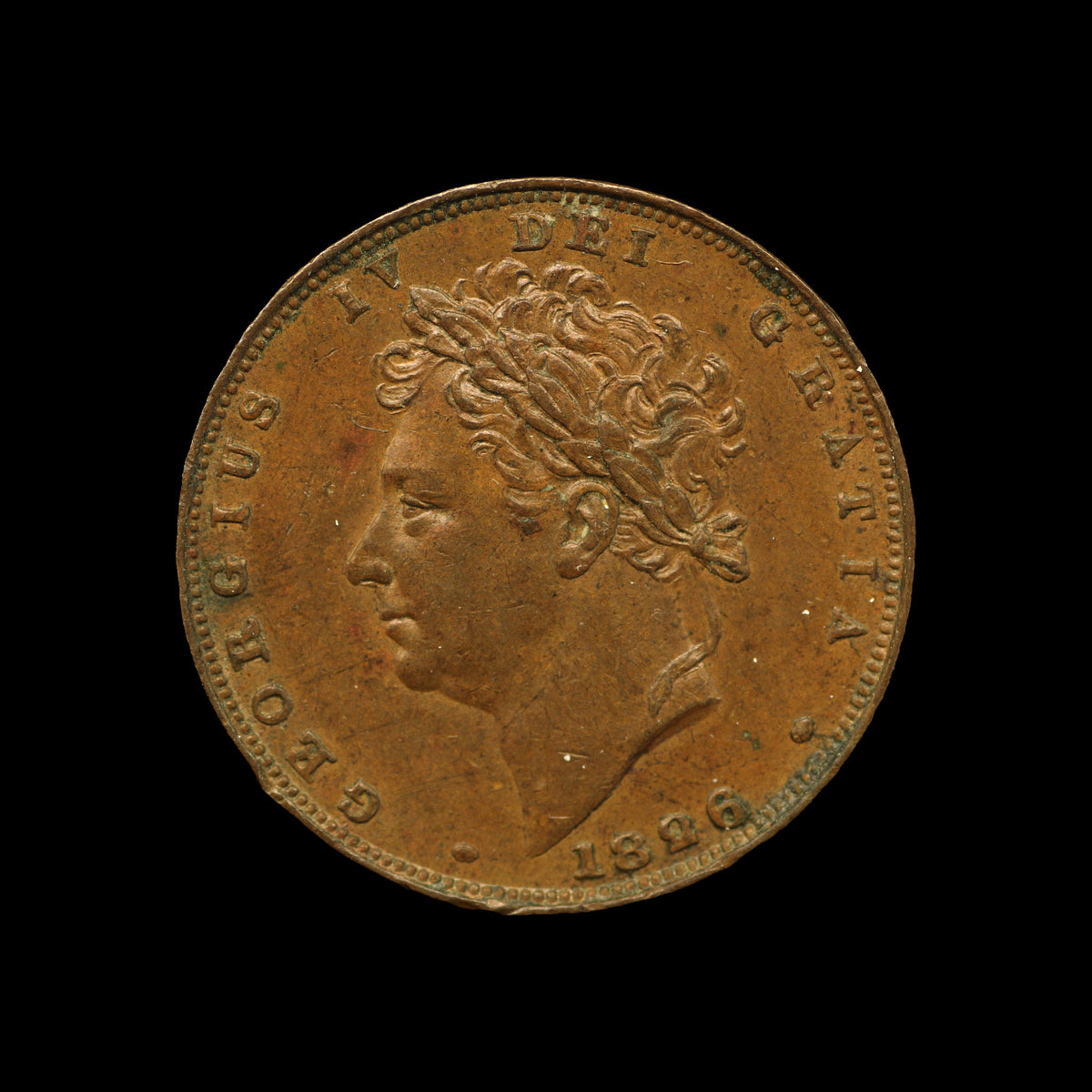 George IV Farthing  1826. EF.