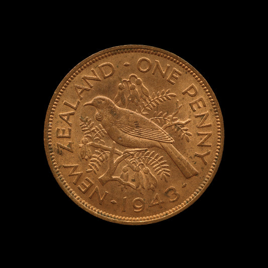 New Zealand Penny 1943. UNC.