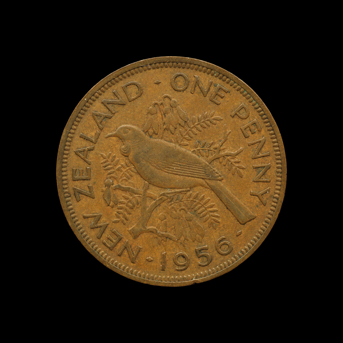 New Zealand Penny 1956