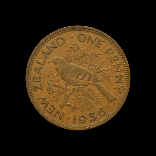 New Zealand Penny 1956