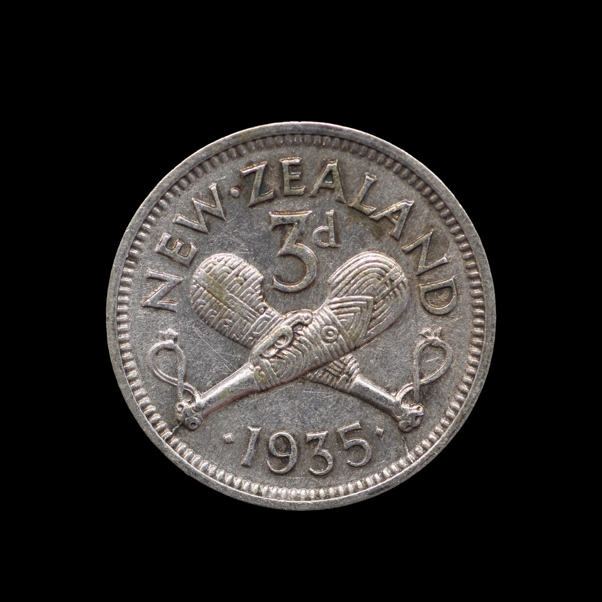 New Zealand Threepence 1935 VF