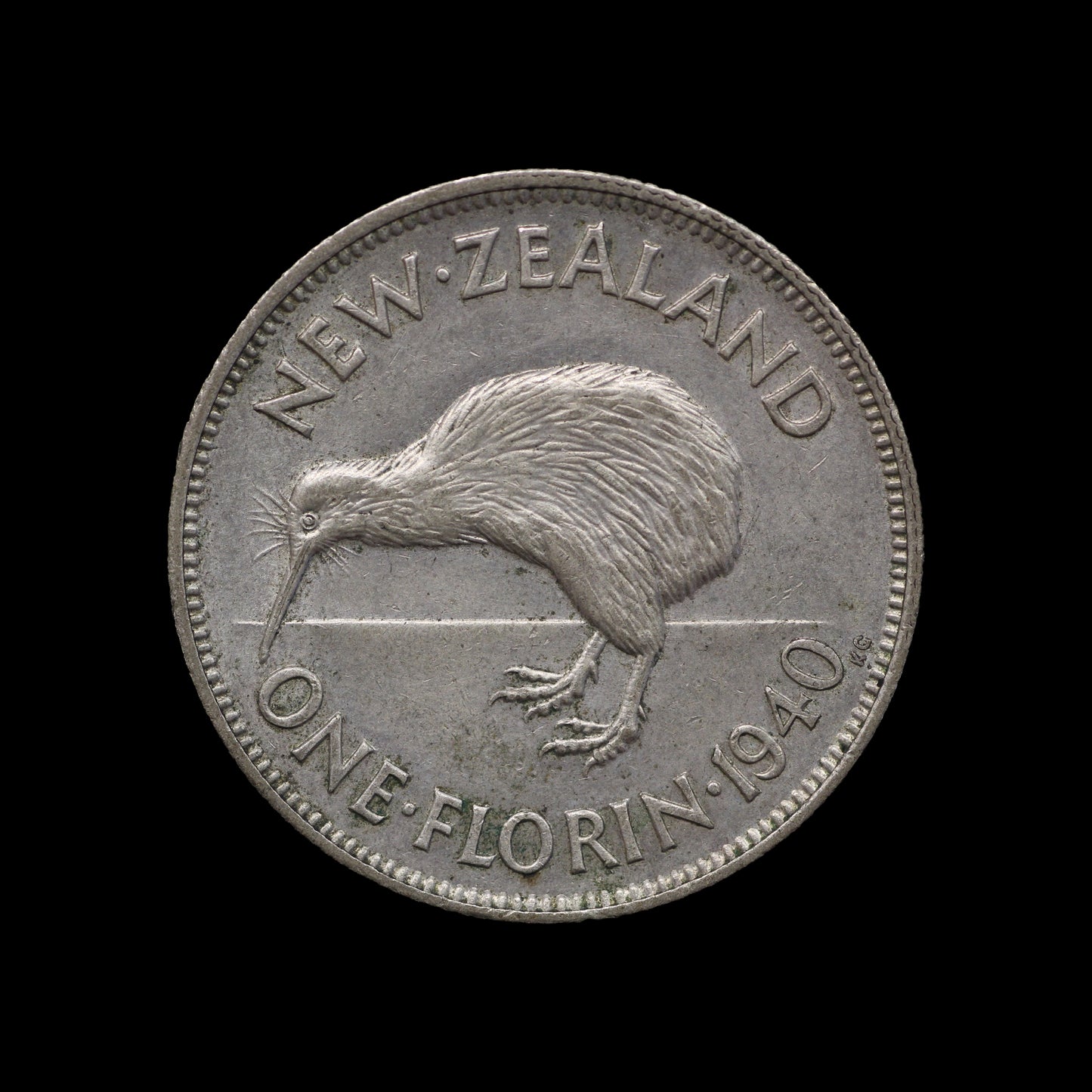 New Zealand Florin 1940. aEF!