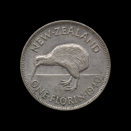 New Zealand Florin 1940. aEF!