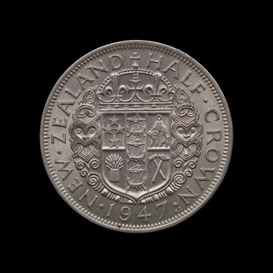 New Zealand Haflcrown 1947. EF