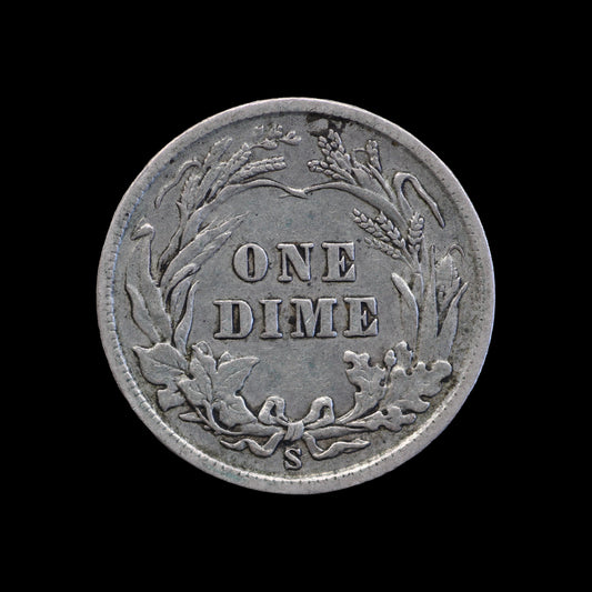USA Barber Dime 1902-S. VF