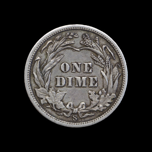 USA Barber Dime 1905-S. EF