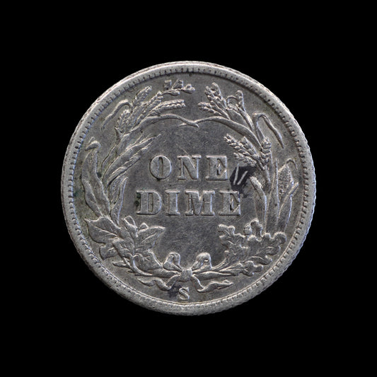 USA Barber Dime 1906-S. gEF