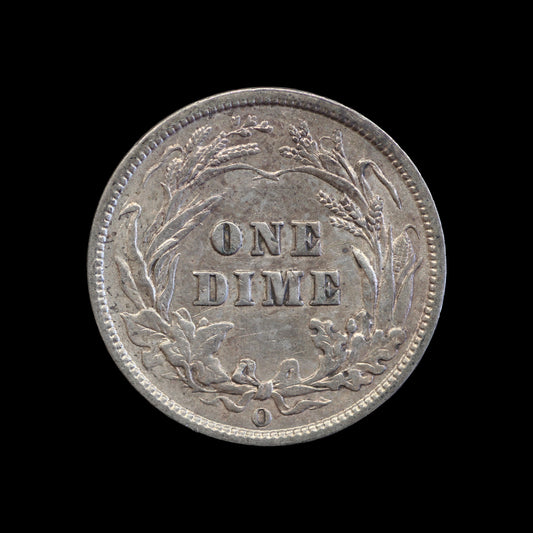 USA Barber Dime 1902-O. AU