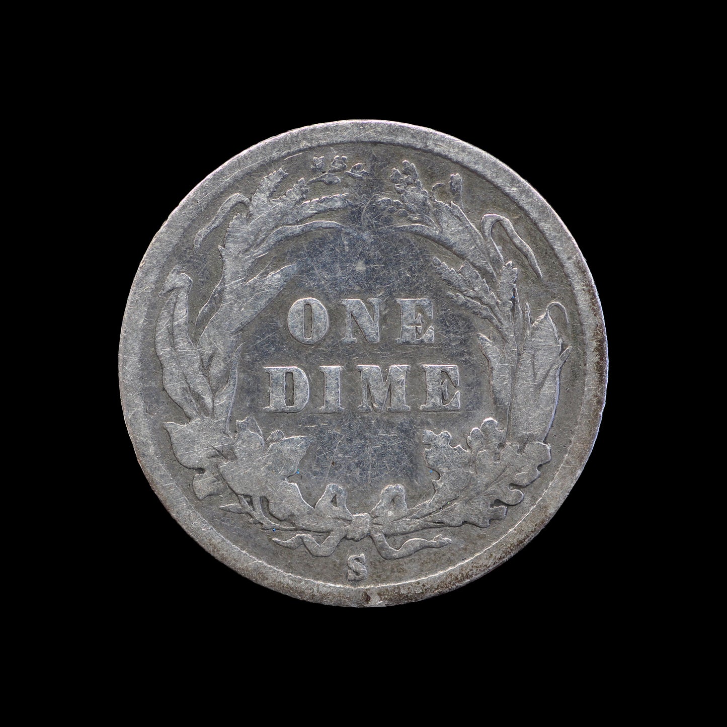 USA Barber Dime 1895-S. Scarce