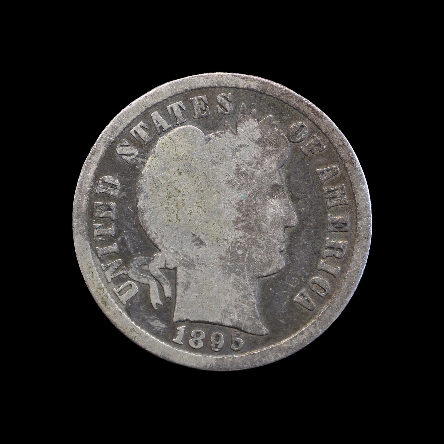 USA Barber Dime 1895-S. Scarce
