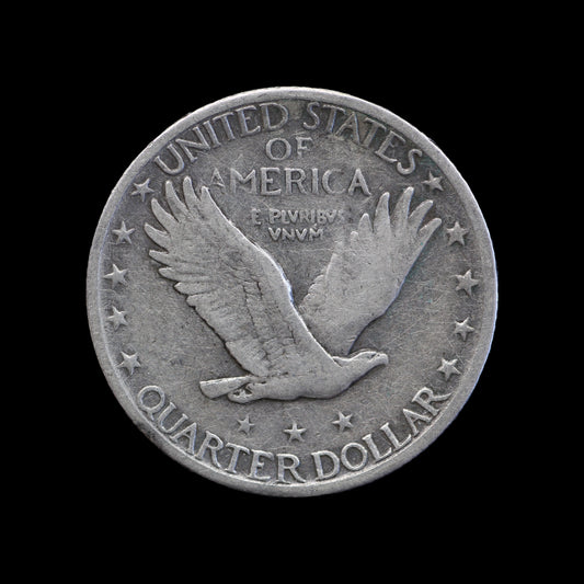 USA Standing Liberty Quarter 1924-S. VG
