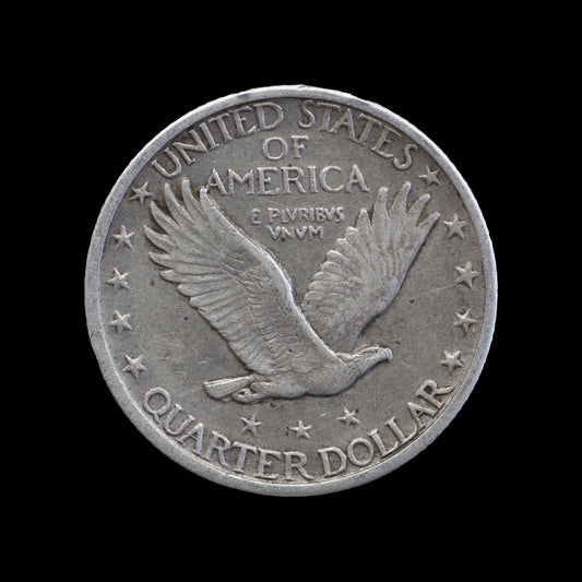 USA Standing Liberty Quarter 1919. EF.