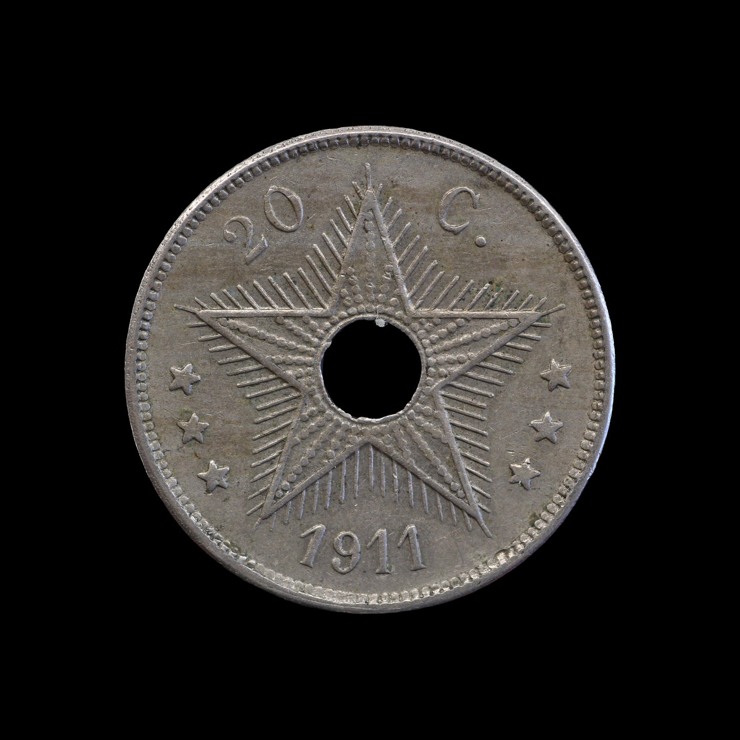Belgian Congo 20 Centimes 1911. gFV