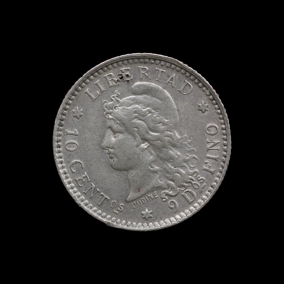 Argentina 10 Centavos 1882. VF