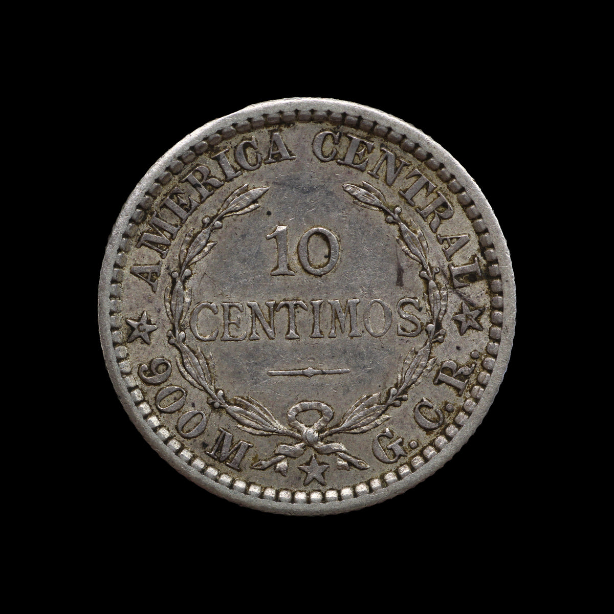 Costa Rica Ten Centimos 1905. aEF