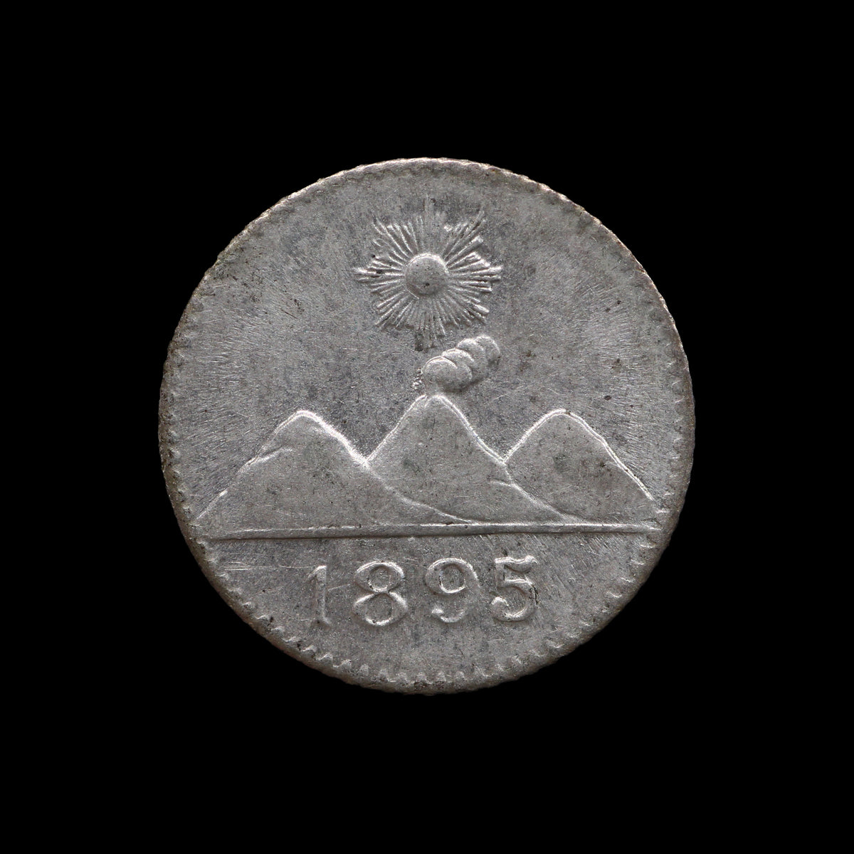 Guatemala ¼ Real 1895. AU