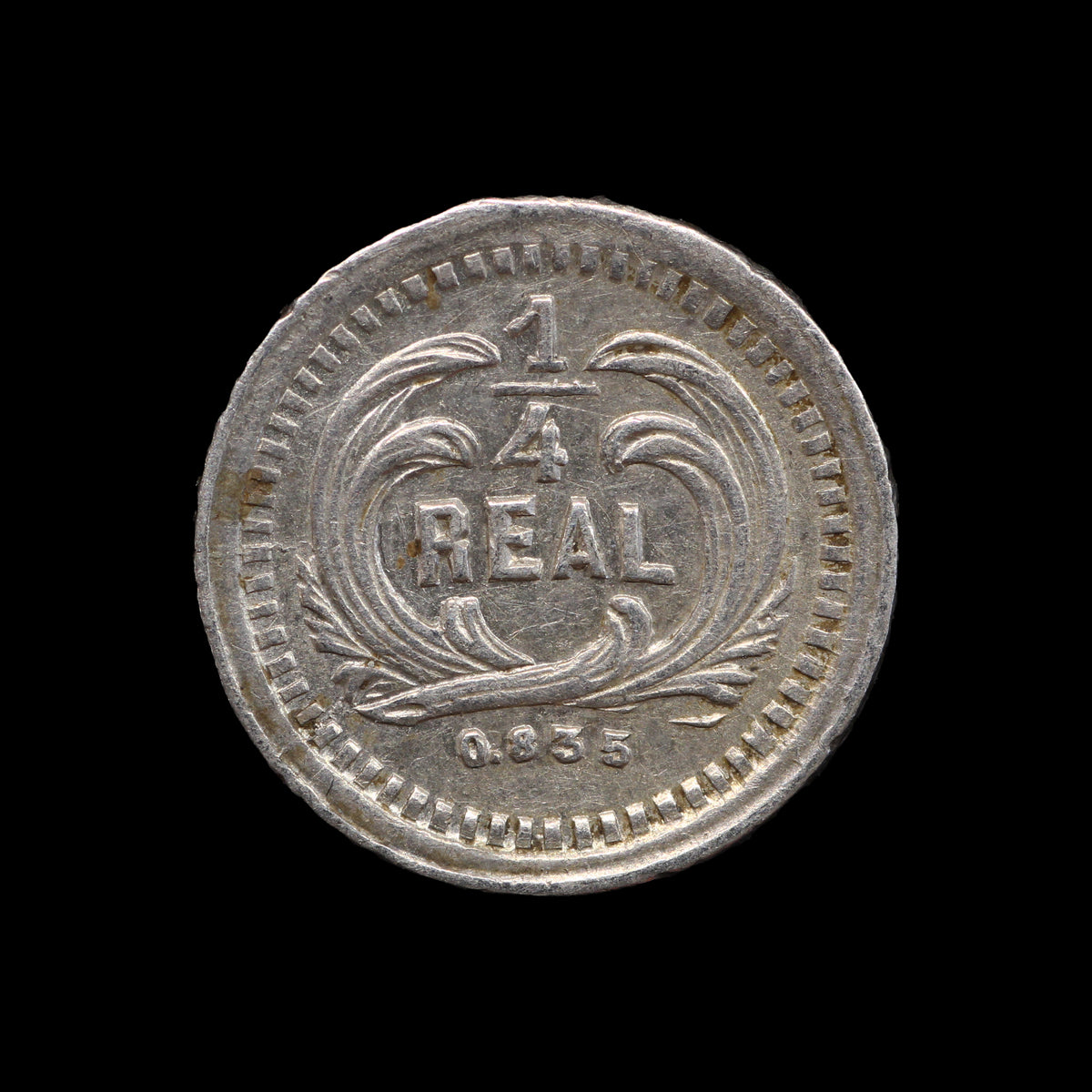 Guatemala ¼ Real 1884. EF