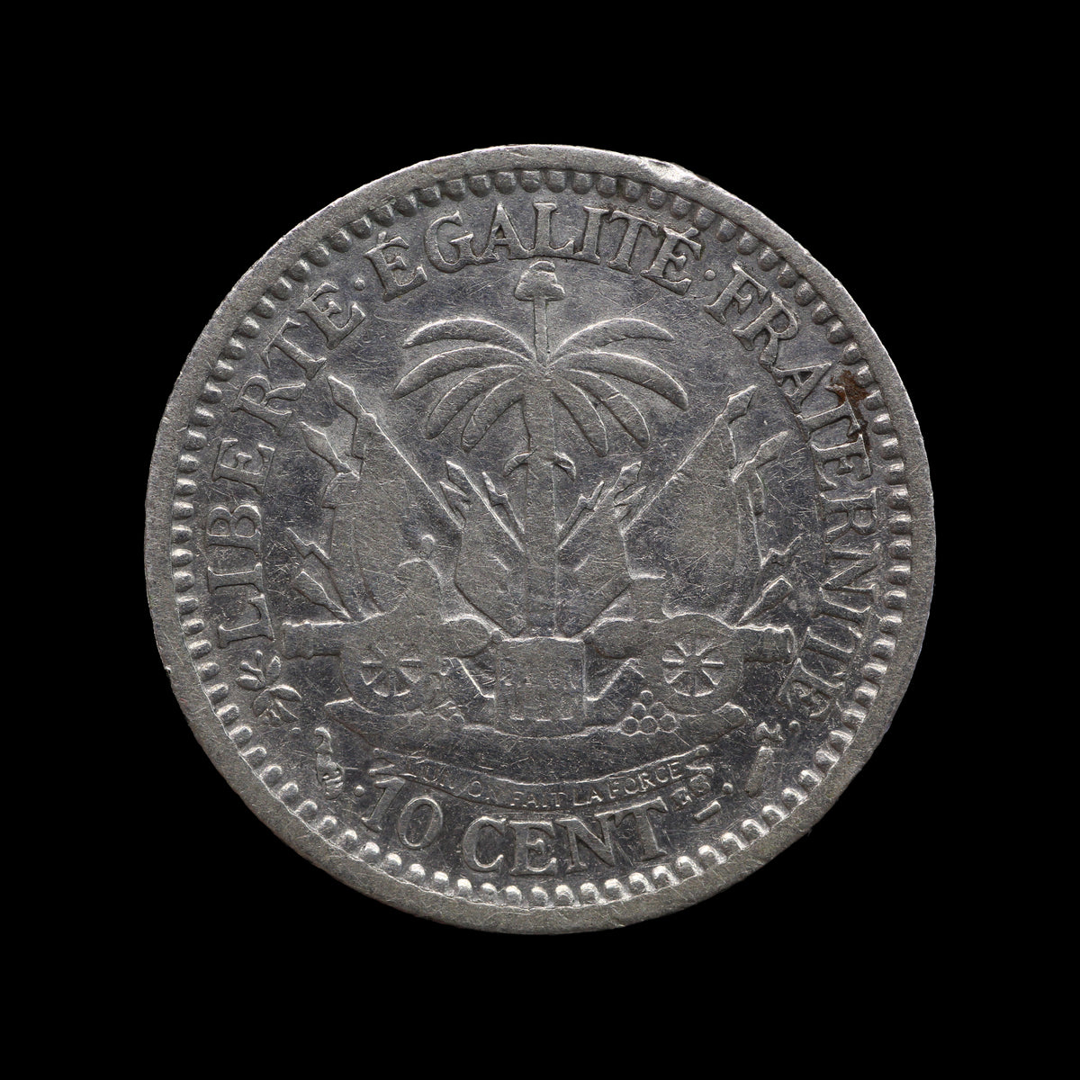 Haiti 10 Centimes 1882. VF