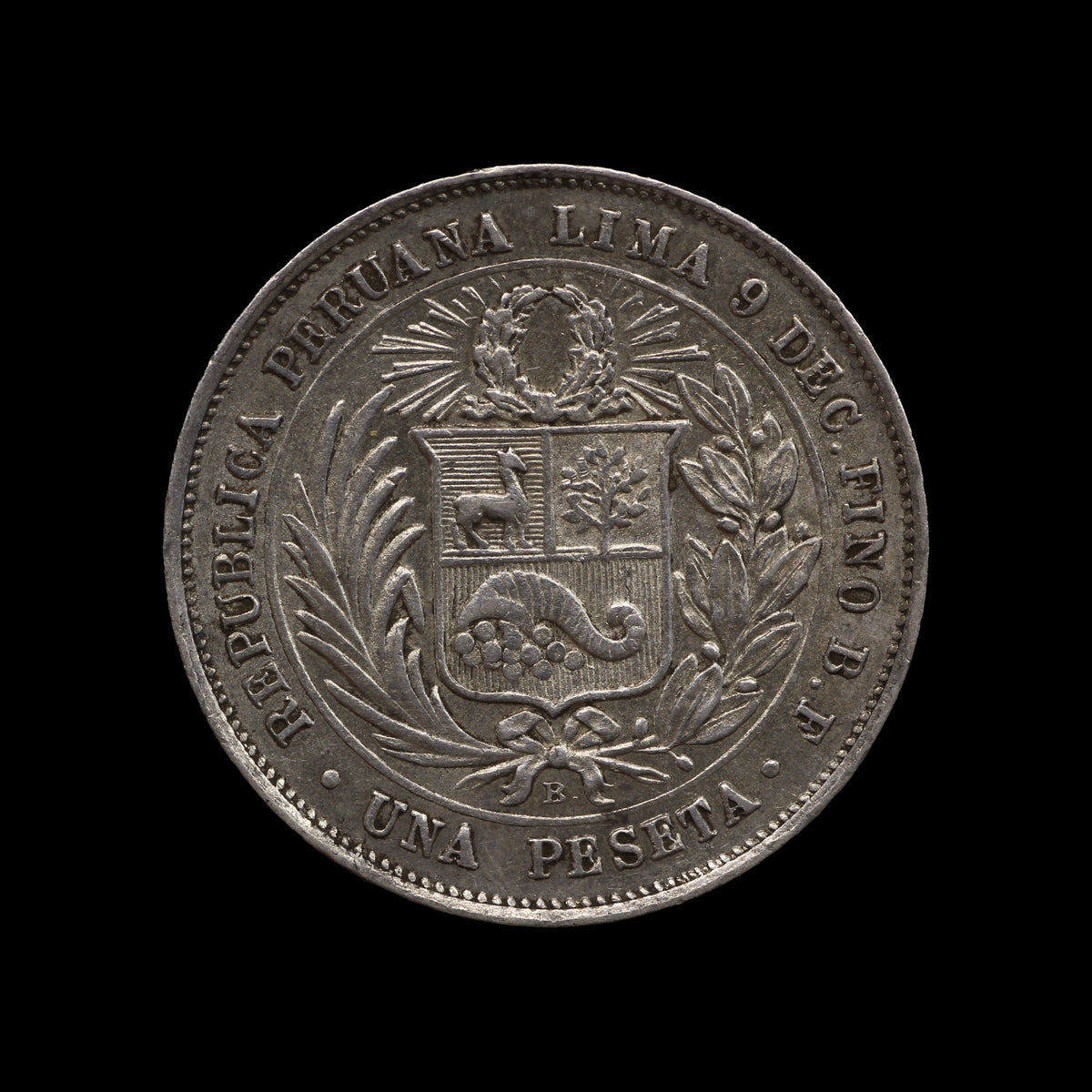 Peru Peseta 1880. EF