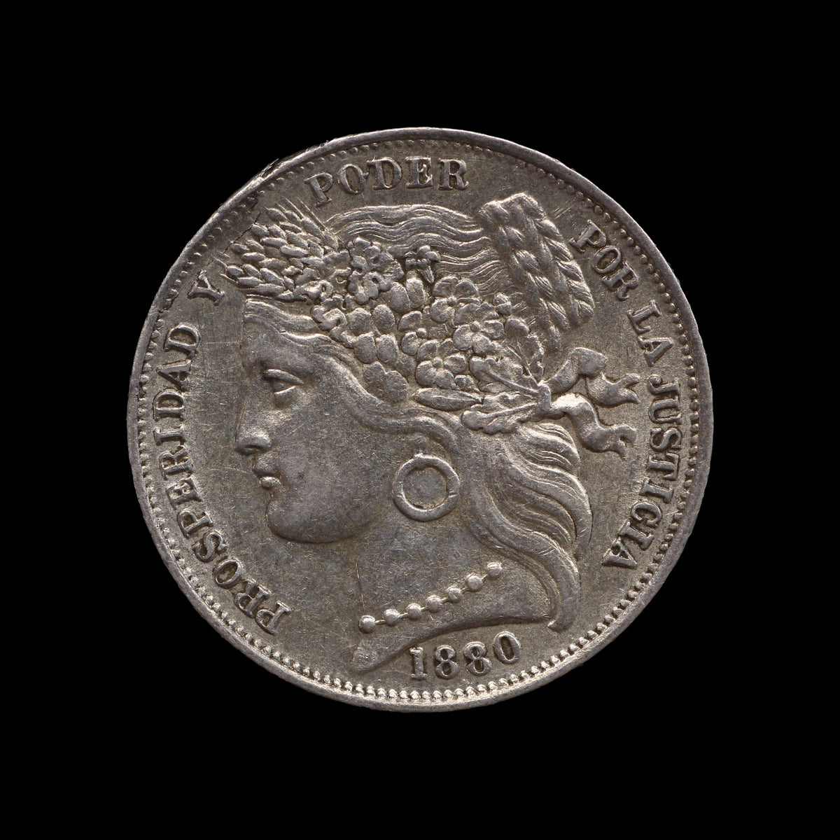 Peru Peseta 1880. EF