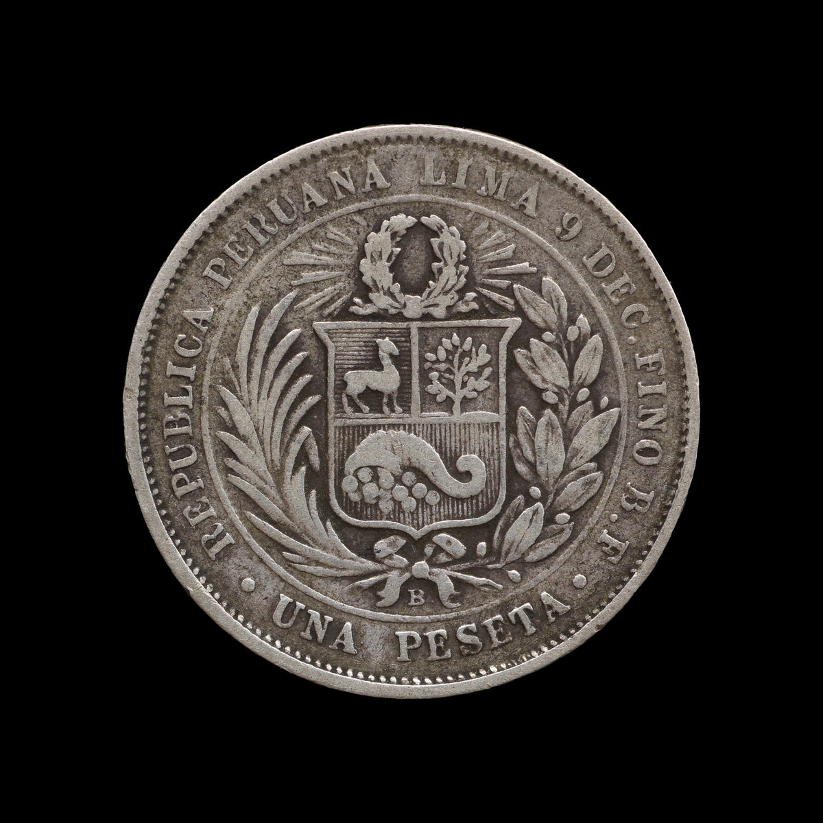 Peru Peseta 1880. aVF