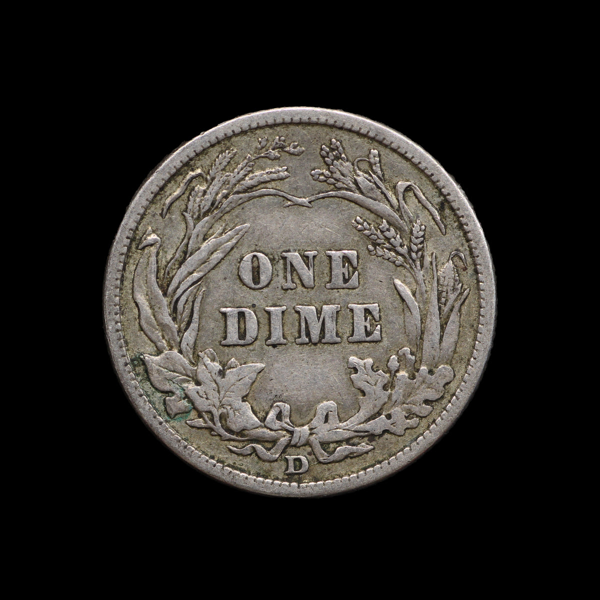 USA Barber Dime 1914D. VF