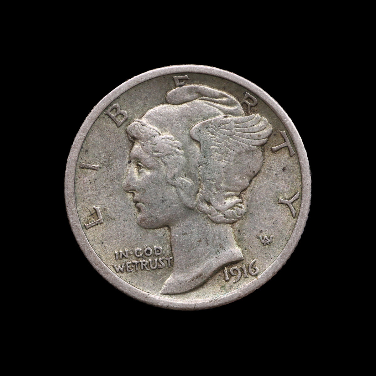 USA Mercury Dime 1916. aEF