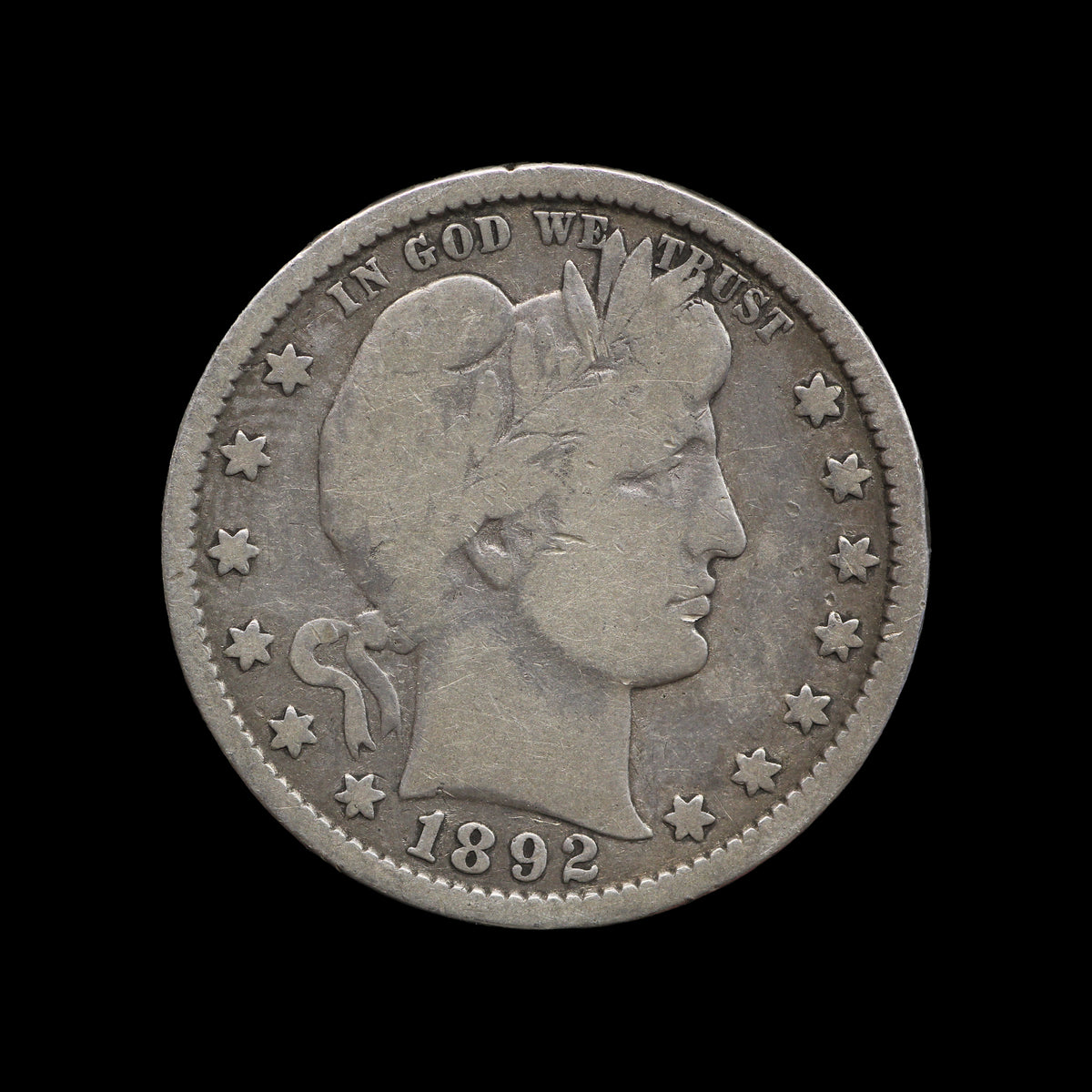 USA Barber Quarter 1892. VG
