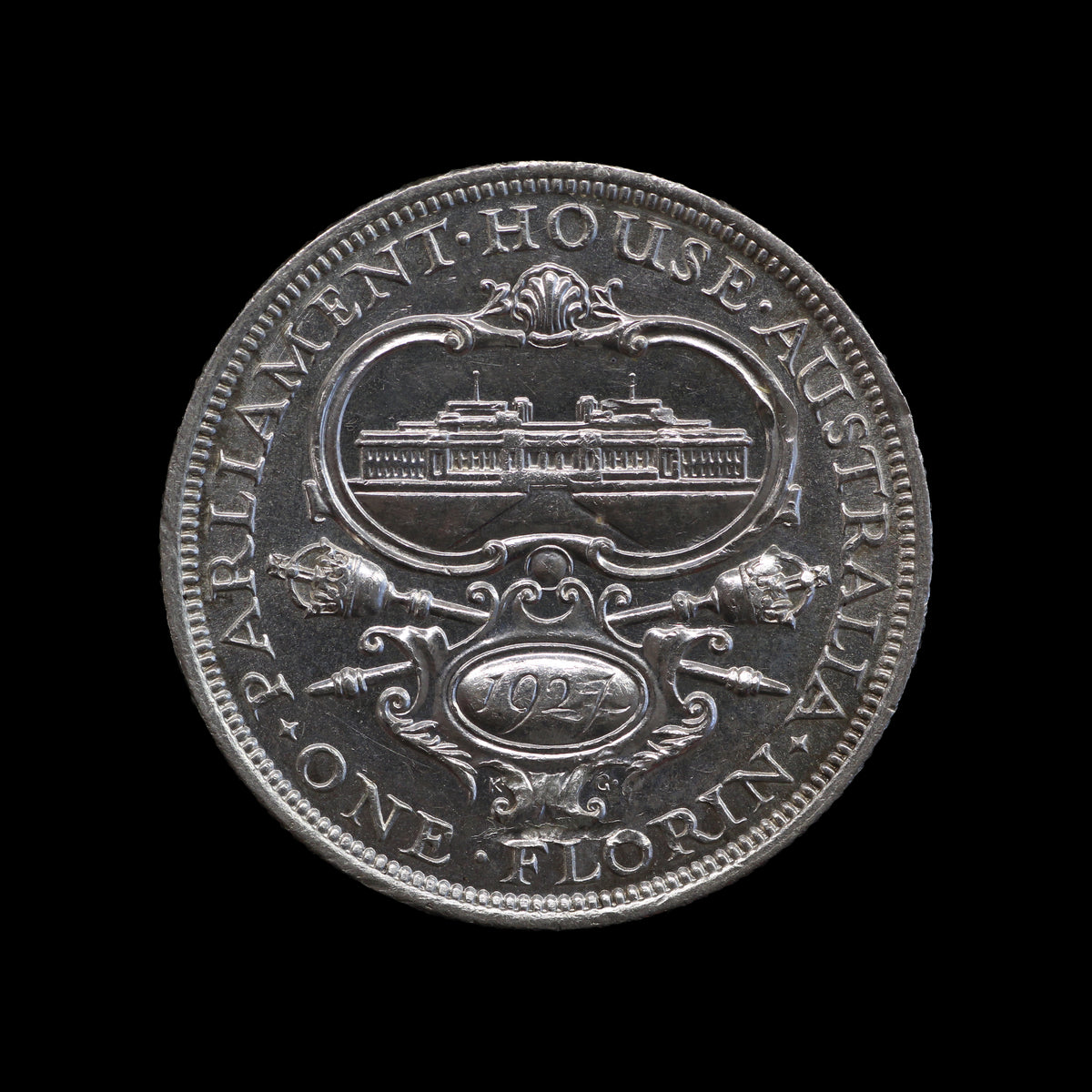 Austalia Parliament Florin 1927. EF