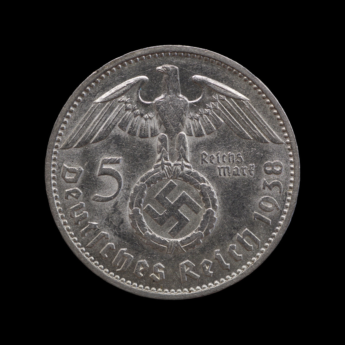 Germany 5 Reichsmark 1938-F. VF