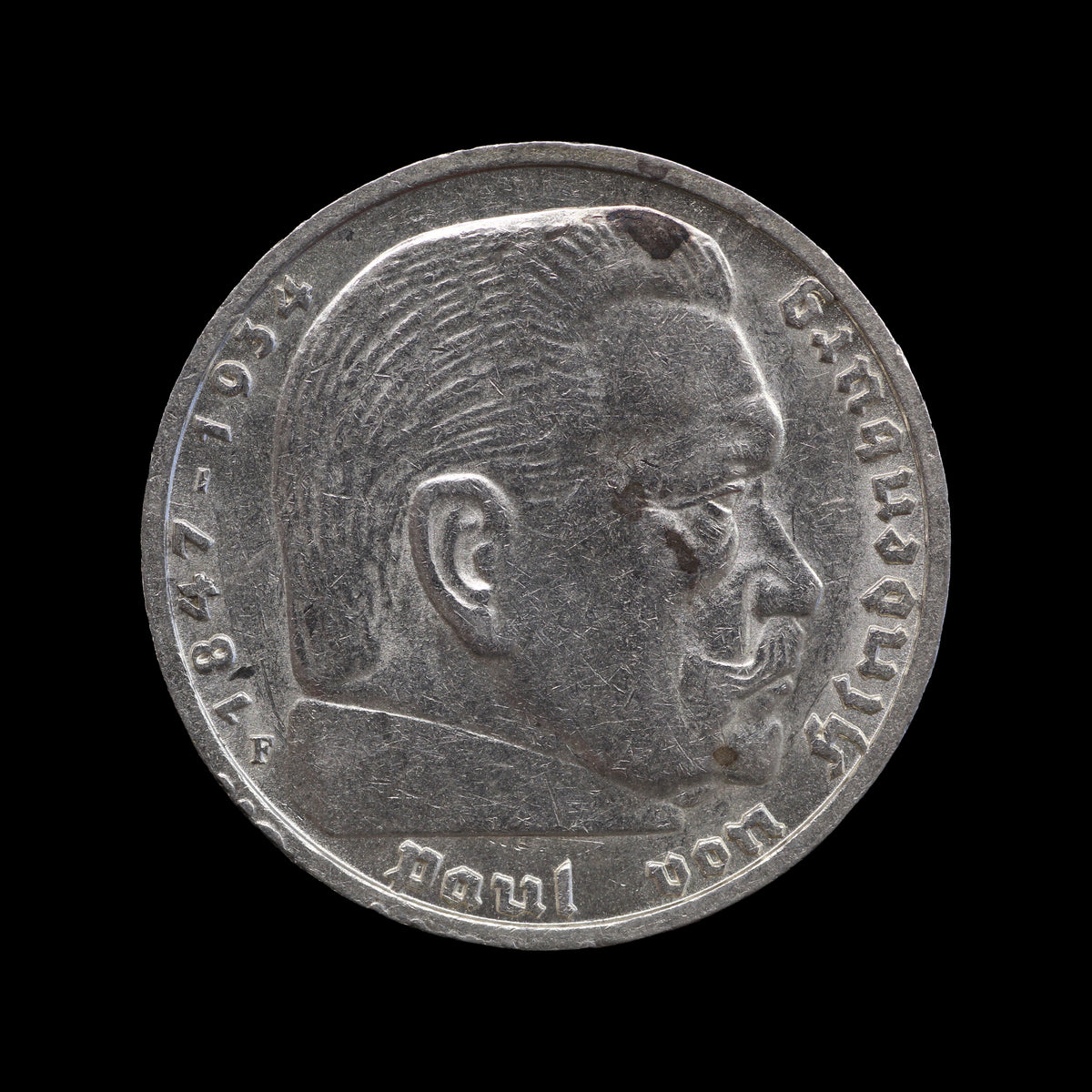 Germany 5 Reichsmark 1938-F. VF